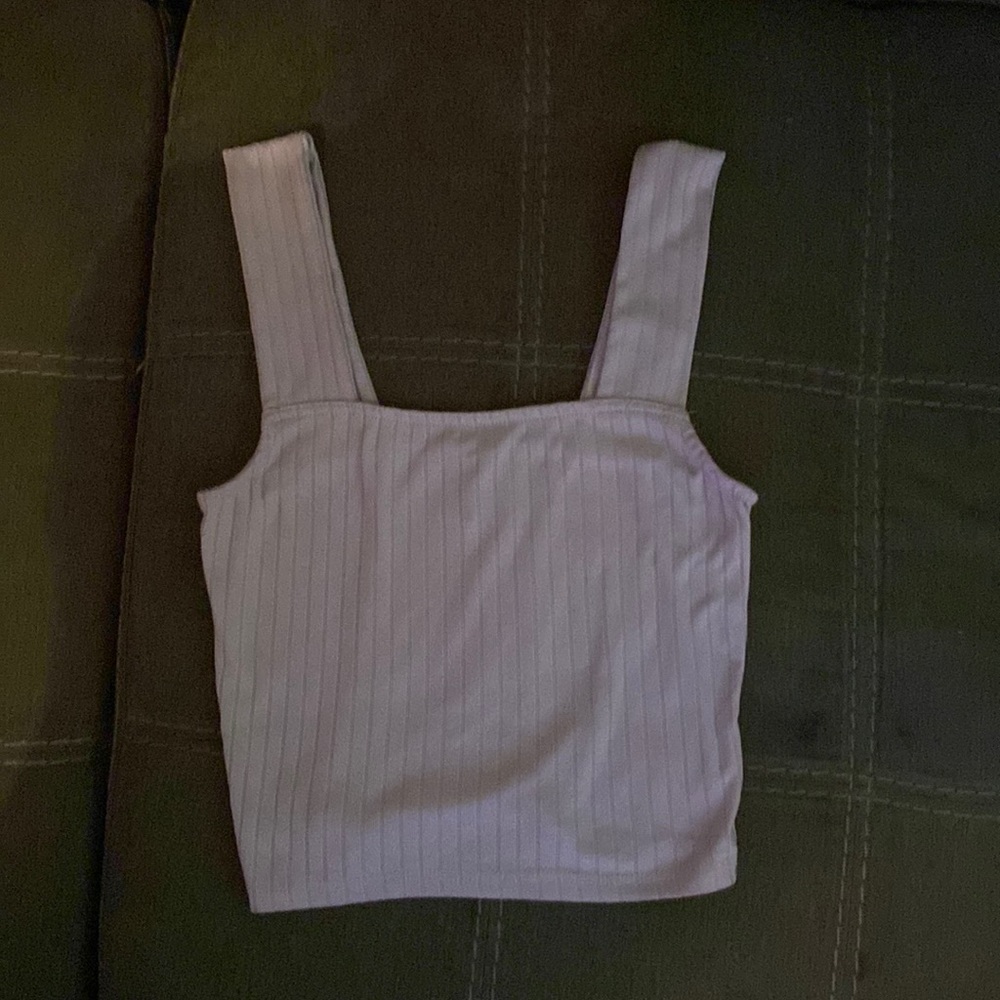 Brand Rue21, color light purple, size xs, cropped tank top.